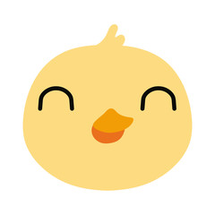 cute little chick spring flat style