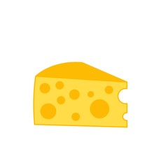 Cheese, icon, abstract. raster illustration