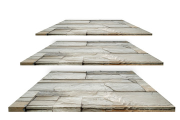 Stone shelves - can be used for display or montage your products. Clipping path