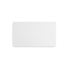 White blank paper business card mockup template on isolated white background, 3d illustration