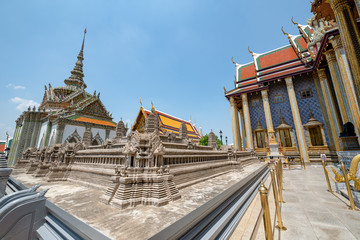 The Emerald Buddha Temple (Wat Phra Kaew) Located in the Grand Palace area Outer court East Sanam Luang Phra Borom Maha Ratchawang Subdistrict, Phra Nakhon District, Bangkok,Thailand