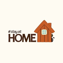 Stay at HOME flat design