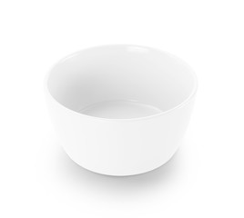 empty color bowl isolated on white background