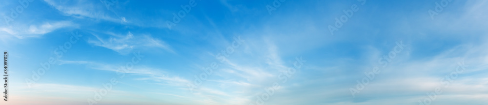 Wall mural blue sky background with clouds