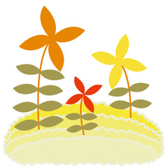 vector illustration of a flowers