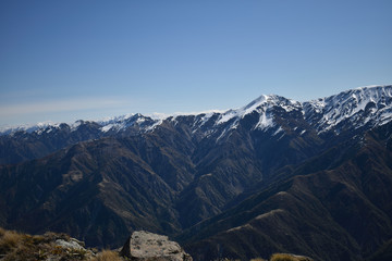 mountain view from mt fyffe near kaikoura