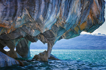 Marble caves, General Carrera lake, Patagonia chilena