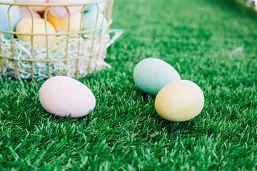 Naklejka premium Colorful Easter eggs