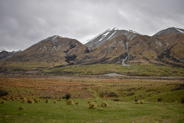 mountain landscape in new zealand