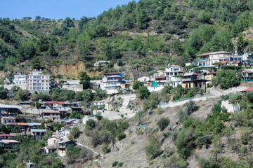 Village on the way to Kykkos Monastery in Cyprus