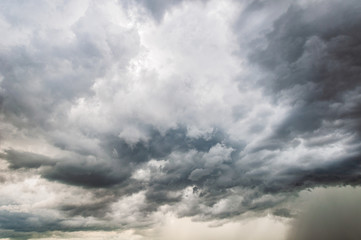 Storm clouds in a dramatic sky