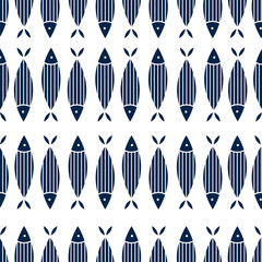 Cute fish.  Kids lbackground. Seamless pattern. Can be used in textile industry, paper, background, scrapbooking.