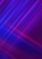 Abstract dark background with blue and pink neon glow. Neon light lines, waves.
