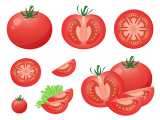 トマトのイラスト素材セット