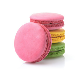 Stack of colorful macaroons