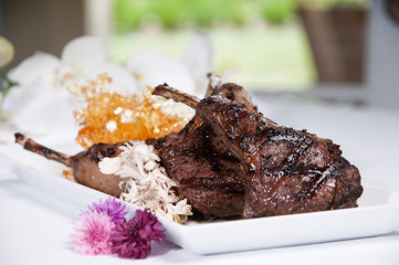 Sugar Glazed Grilled Lamb Chops