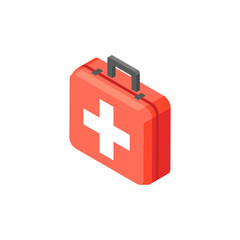 First aid kit icon isolated on white background. Can be used for infographics, internet sites, web banners.