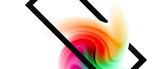 Abstract background, fluid mixing gradient liquid style colors composition. Vector Illustration For Wallpaper, Banner, Background, Card, Book Illustration, landing page