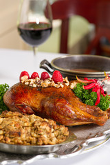 Whole Roast Duck with Stuffing
