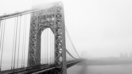 Fog over George Washington Bridge