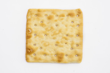 Fresh and delicious biscuits isolated white background