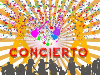Ilustraci&oacute;n para anunciar un concierto
