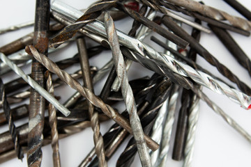 drill for a drill on a white background a lot