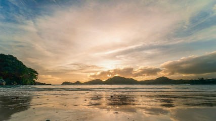 Sunset Reflections Seychelles