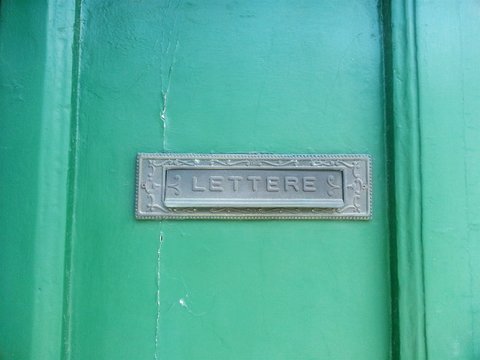 Full Frame Shot Of Door With Mail Slot