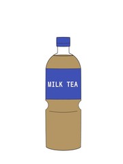 illustration of a Milk tea