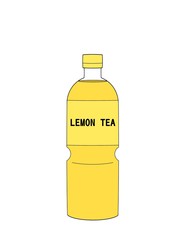 illustration of a Lemon tea