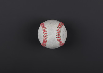 baseball ball isolated on black background