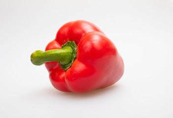 red paprika isolated on white