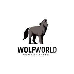 Howling Wolf Logo Inspiration for Animal