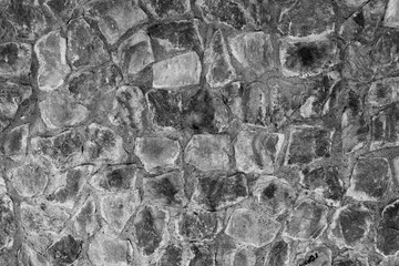 Muro in pietra colore bianco e nero