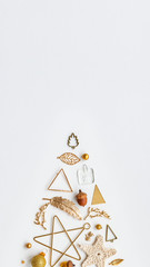 Minimal elegant Christmas ornaments