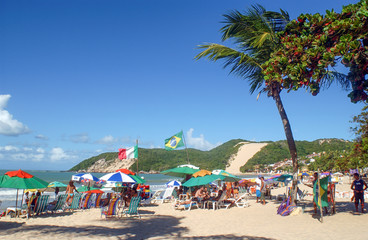 Ponta Negra beach and Morro do Careca, Natal, Rio Grande do Norte on November 11, 2003