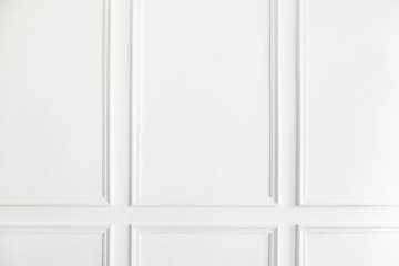Minimal white wall interior