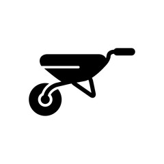 wheelbarrow icon vector trendy design template