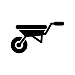 wheelbarrow icon vector trendy design template