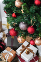 Stack of Christmas gifts