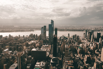 Fototapeta premium New York City, NY, USA - 04/16/2019: Empire State Building view