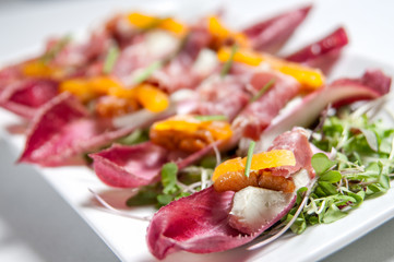 Endive with Goat Cheese and Prosciutto