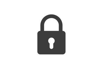 Lock line icon vector isolated.