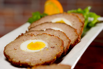 Scotch Egg with Green Salad