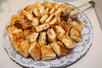 Traditional Serbian cheese pie gibanica