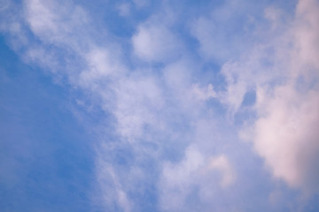 Blue sky with white cloud