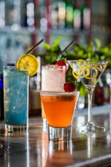 A Collection of Colorful Cocktails