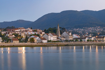 Fototapeta na wymiar Coast of the Ramallosa village, Galicia, Spain.