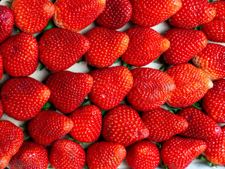 Strawberries from Huelva from the weekly market